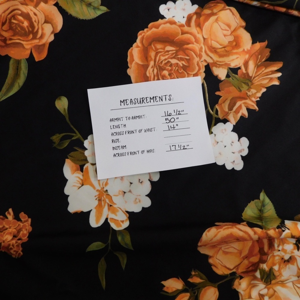 NWT!! WEWOREWHAT Muscle Tank Midi Dress Black Floral Stretch Cottagecore Medium - Picture 16 of 16